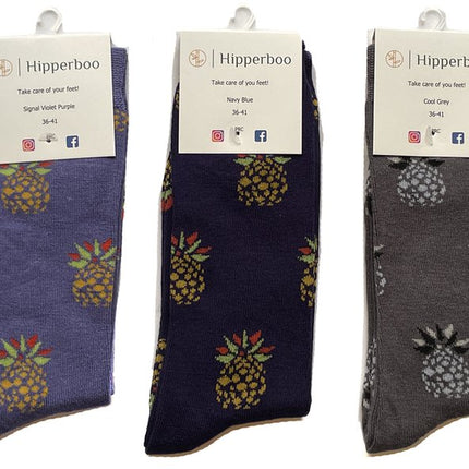 Hipperboo® Bamboe Sokken | 5 Paar | Ananas Sokken | Vrolijke Sokken