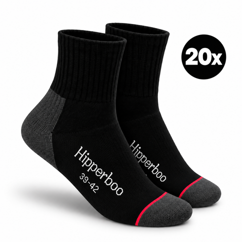 Hipperboo® Bamboe Werksokken Kort | Premium