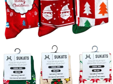 Sukats® The Casual Ones | 3, 6 of 9 Paar | Dames en Herensokken | Kerstsokken | Vrolijke Sokken | Cadeau sokken