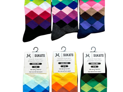 Sukats® The Casual Ones | 3, 6 of 9 Paar | Herensokken | Vrolijke Sokken | Cadeau sokken
