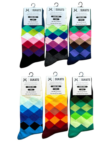 Sukats® The Casual Ones | 3, 6 of 9 Paar | Herensokken | Vrolijke Sokken | Cadeau sokken