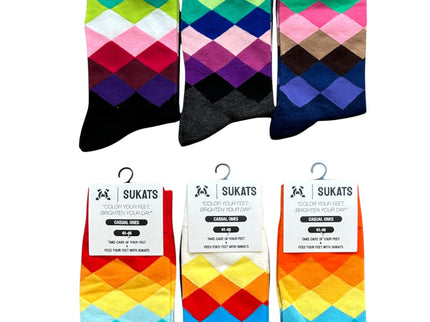 Sukats® The Casual Ones | 3, 6 of 9 Paar | Herensokken | Vrolijke Sokken | Cadeau sokken