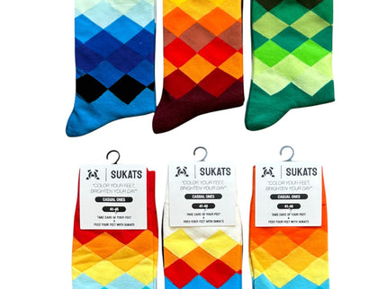 Sukats® The Casual Ones | 3, 6 of 9 Paar | Herensokken | Vrolijke Sokken | Cadeau sokken