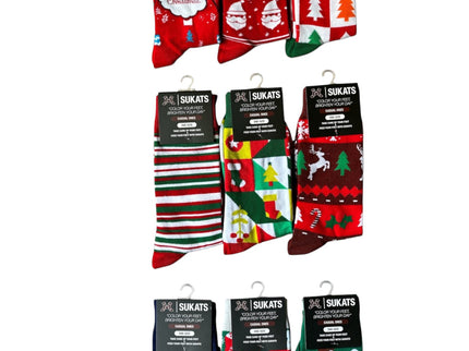Sukats® The Casual Ones | 3, 6 of 9 Paar | Dames en Herensokken | Kerstsokken | Vrolijke Sokken | Cadeau sokken