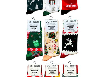Sukats® The Casual Ones | 3, 6 of 9 Paar | Dames en Herensokken | Kerstsokken | Vrolijke Sokken | Cadeau sokken