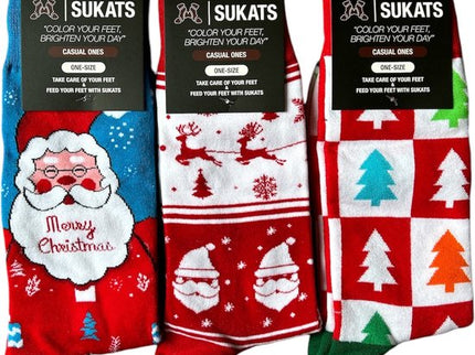 Sukats® The Casual Ones | 3, 6 of 9 Paar | Dames en Herensokken | Kerstsokken | Vrolijke Sokken | Cadeau sokken