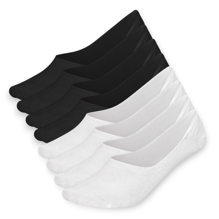Sukats® No Show Enkelsokken | 4 of 8 Paar | Onzichtbare sokken | Naadloos | Invisible Footies