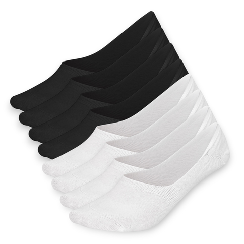 Sukats® No Show Enkelsokken | 4 of 8 Paar | Onzichtbare sokken | Naadloos | Invisible Footies