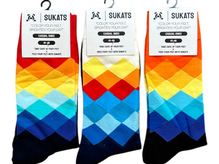 Sukats® The Casual Ones | 3, 6 of 9 Paar | Herensokken | Vrolijke Sokken | Cadeau sokken