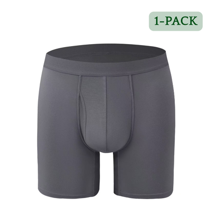 1-pack Hipperboo bamboe onderbroek in het grijs met opening