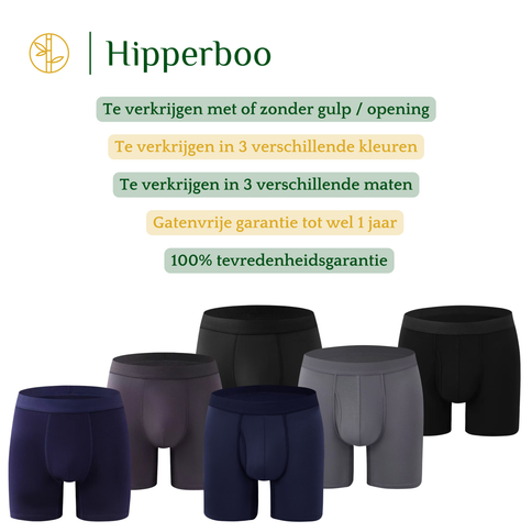 Hipperboo® 1-Pack Onderbroeken Heren - Boxershorts - Met of Zonder Opening