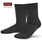 Antraciet / 35-38 / 8 Paar