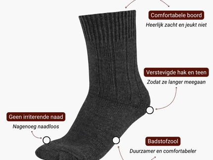 Sukats® Alpaca Sokken | 4 of 8 Paar | Wollen Sokken | Warme Sokken | Huissokken