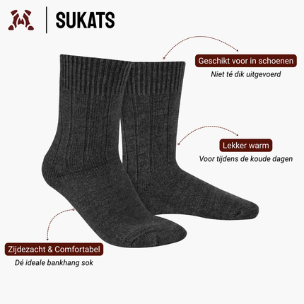 Sukats® Alpaca Sokken | 4 of 8 Paar | Wollen Sokken | Warme Sokken | Huissokken