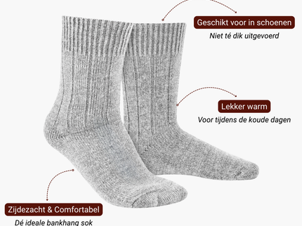 Sukats® Alpaca Sokken | 4 of 8 Paar | Wollen Sokken | Warme Sokken | Huissokken