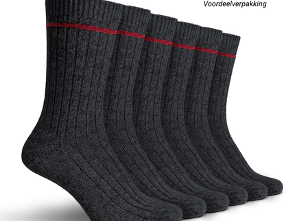 Sukats® The Norwegians | 3 of 6 Paar | Noorse Sokken | Wollen Sokken | Werksokken | Badstofzool