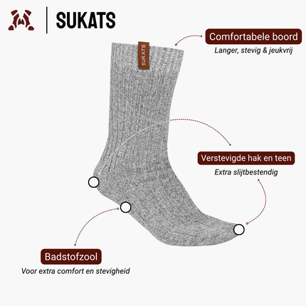 Sukats® Norwegians Premium Deluxe | 3 of 6 Paar | Noorse Sokken | Wollen Sokken | Werksokken