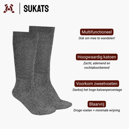 Sukats® Noorse Werksokken | 3 of 6 Paar | Stable Worker | Verstevigd