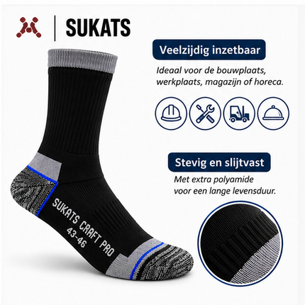 Sukats Craft Pro werksokken – eigenschappen