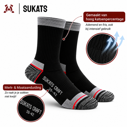 Sukats Craft werksokken – eigenschappen