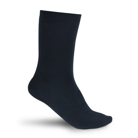 Donkerblauwe Sukats premium merino wol sokken voor heren en dames