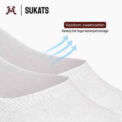 Sukats® Sneakersokken | 6 of 12 Paar | Enkelsokken | Korte Sokken | Naadloos