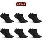 Zwart / 35-38 / 6 Paar