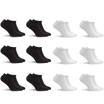 Sukats® Sneakersokken | 6 of 12 Paar | Enkelsokken | Korte Sokken | Naadloos