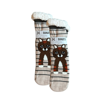 Sukats® Huissokken | 1, 3 of 6 Paar | Anti-slip sokken | Kerstsokken | Fluffy Sokken | Slofsokken | Verwarmde Sokken | Meerdere Kleuren