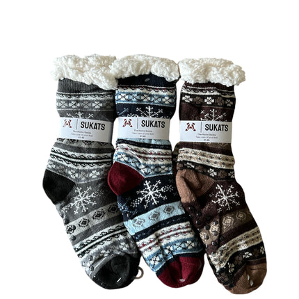 Sukats® Huissokken | 1, 3 of 6 Paar | Anti-slip sokken | Kerstsokken | Fluffy Sokken | Slofsokken | Verwarmde Sokken | Meerdere Kleuren