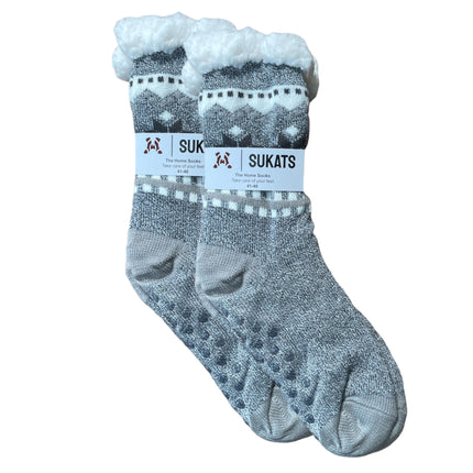 Sukats® Huissokken | 1, 3 of 6 Paar | Anti-slip sokken | Kerstsokken | Fluffy Sokken | Slofsokken | Verwarmde Sokken | Meerdere Kleuren