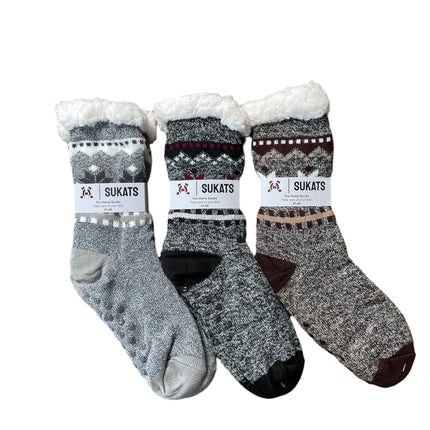 Sukats® Huissokken | 1, 3 of 6 Paar | Anti-slip sokken | Kerstsokken | Fluffy Sokken | Slofsokken | Verwarmde Sokken | Meerdere Kleuren