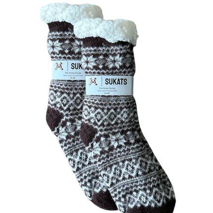 Sukats® Huissokken | 1, 3 of 6 Paar | Anti-slip sokken | Kerstsokken | Fluffy Sokken | Slofsokken | Verwarmde Sokken | Meerdere Kleuren