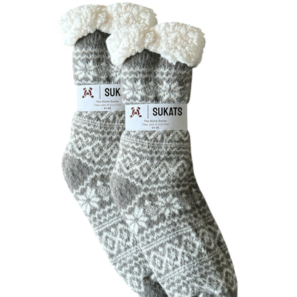 Sukats® Huissokken | 1, 3 of 6 Paar | Anti-slip sokken | Kerstsokken | Fluffy Sokken | Slofsokken | Verwarmde Sokken | Meerdere Kleuren