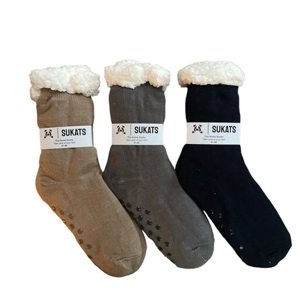 Sukats® Huissokken | 1, 3 of 6 Paar | Anti-slip sokken | Kerstsokken | Fluffy Sokken | Slofsokken | Verwarmde Sokken | Meerdere Kleuren