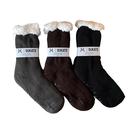 Sukats® Huissokken | 1, 3 of 6 Paar | Anti-slip sokken | Kerstsokken | Fluffy Sokken | Slofsokken | Verwarmde Sokken | Meerdere Kleuren