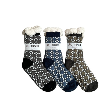 Sukats® Huissokken | 1, 3 of 6 Paar | Anti-slip sokken | Kerstsokken | Fluffy Sokken | Slofsokken | Verwarmde Sokken | Meerdere Kleuren