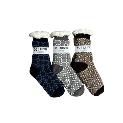 Sukats® Huissokken | 1, 3 of 6 Paar | Anti-slip sokken | Kerstsokken | Fluffy Sokken | Slofsokken | Verwarmde Sokken | Meerdere Kleuren