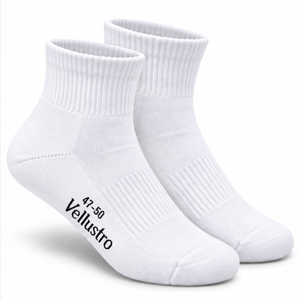 Vellustro Marbella M7 padelsokken wit maat 47-50 – paar