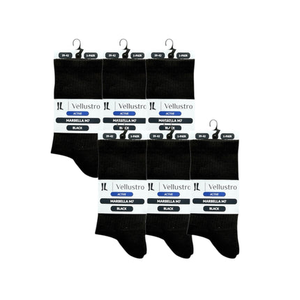 Vellustro® Marbella M7 Tennis- en Padelsokken | 3 of 6 Paar | Naadloos | Hardloopsokken