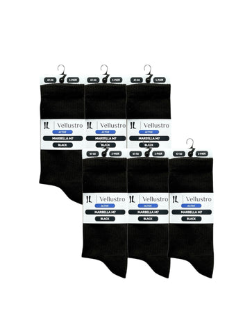 Vellustro® Marbella M7 Tennis- en Padelsokken | 3 of 6 Paar | Naadloos | Hardloopsokken