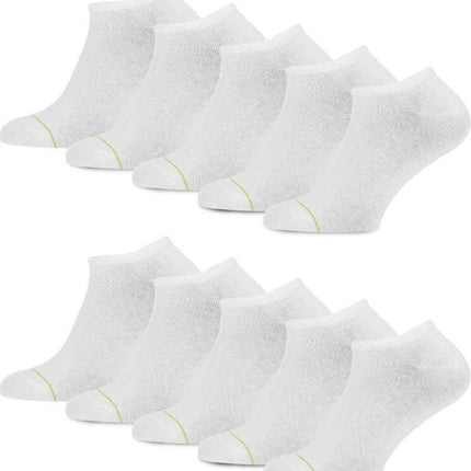 10 paar witte Primair sneakersokken basic