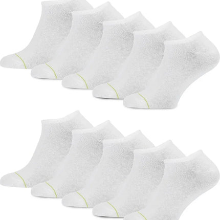 Set van 20 witte Primair sneakersokken, basic model.