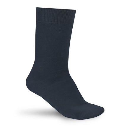 Qualifeet Sukats smart casual navy blue seamless cotton socks for men and women