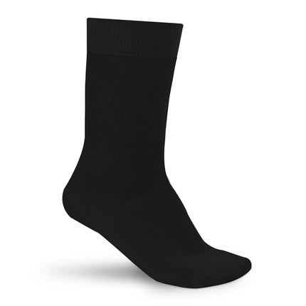 Qualifeet Sukats smart casual black seamless cotton socks for men and women