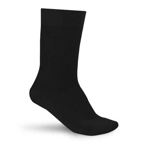 Qualifeet Sukats smart casual black seamless cotton socks for men and women