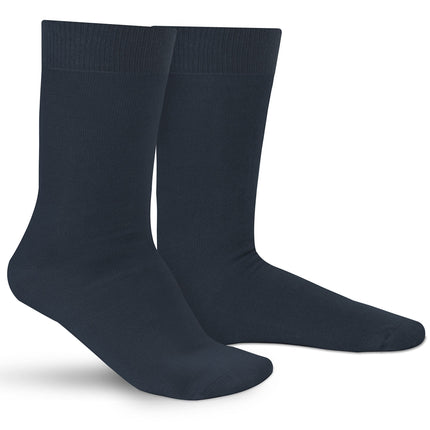 Qualifeet Sukats smart casual navy blue seamless cotton socks for men and women