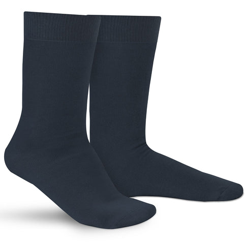 Qualifeet Sukats smart casual navy blue seamless cotton socks for men and women